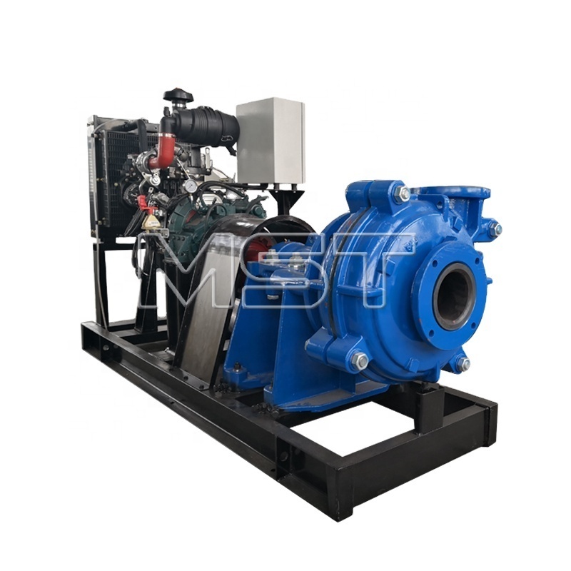 40hp gravel gold dredge pump horizontal centrifugal diesel engine driven slurry pumps for sea sand mining dewatering