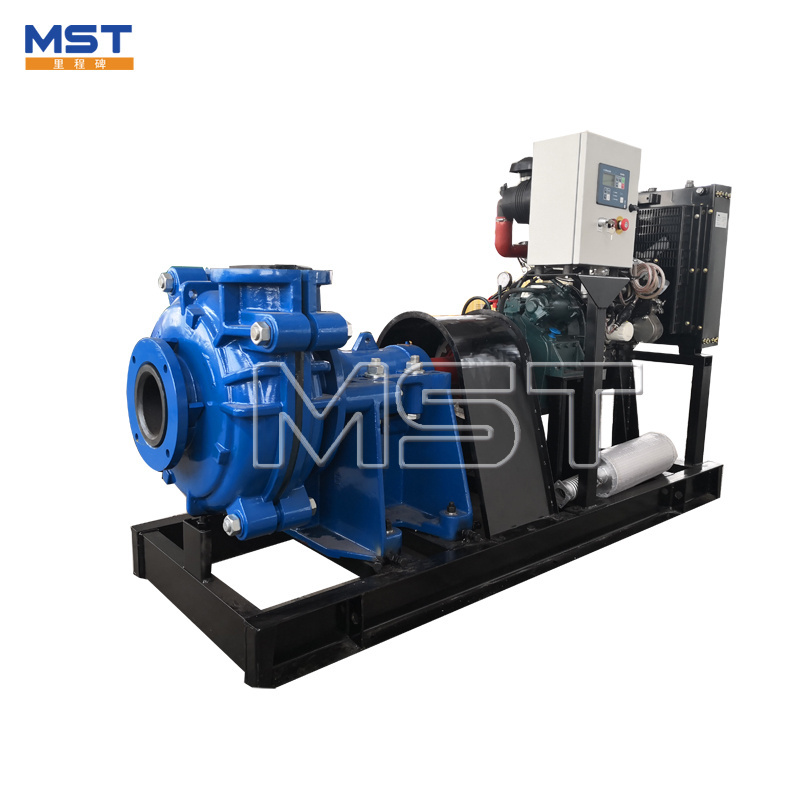 40hp gravel gold dredge pump horizontal centrifugal diesel engine driven slurry pumps for sea sand mining dewatering