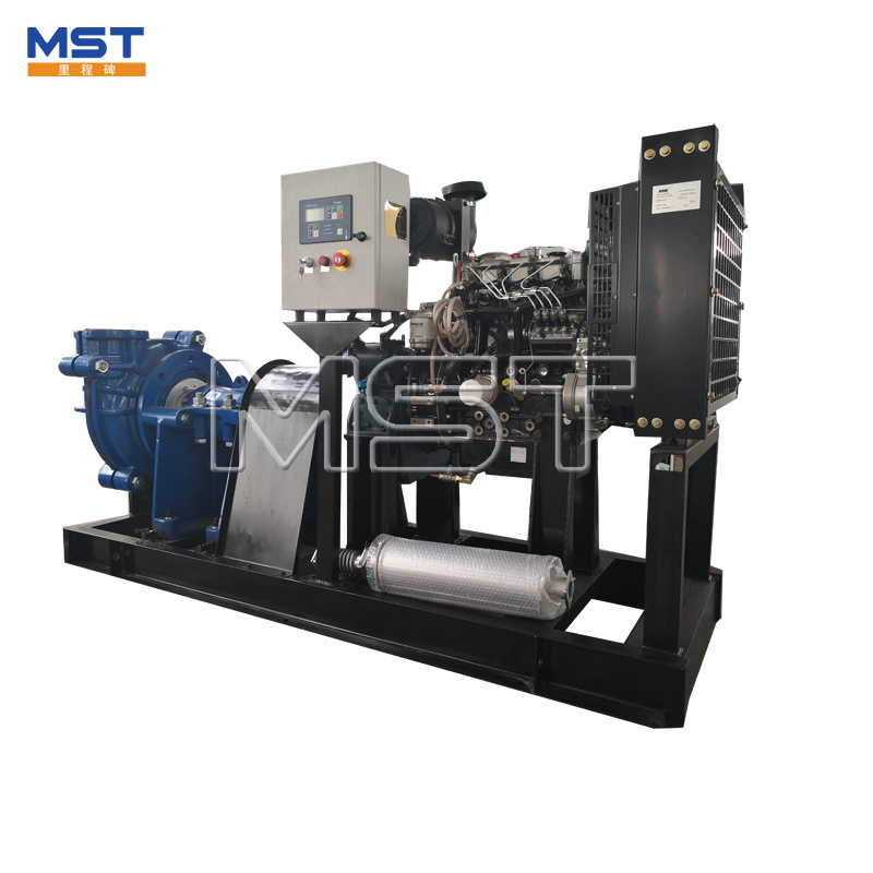 40hp gravel gold dredge pump horizontal centrifugal diesel engine driven slurry pumps for sea sand mining dewatering