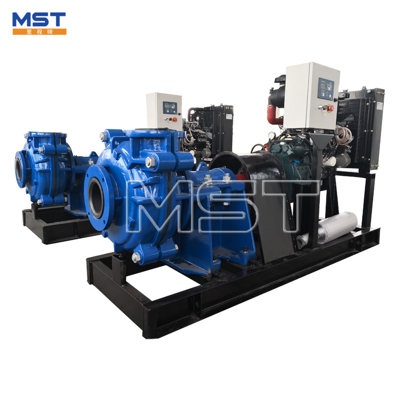 40hp gravel gold dredge pump horizontal centrifugal diesel engine driven slurry pumps for sea sand mining dewatering