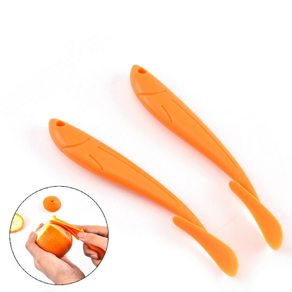 Easy Manual Orange Citrus Peeler Plastic Cutter Fruit Peel Kitchen Accessories Safe Cooking Tool