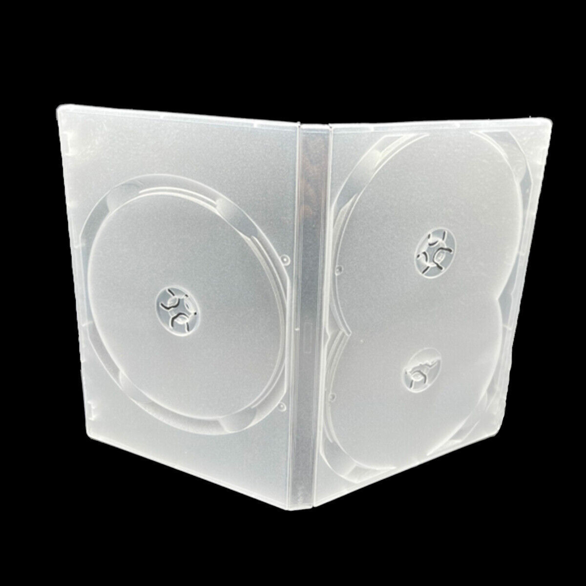 Standard Clear 3 Disc Holds DVD CD Case Movie Box Transparent Storage Holder Cover 14mm