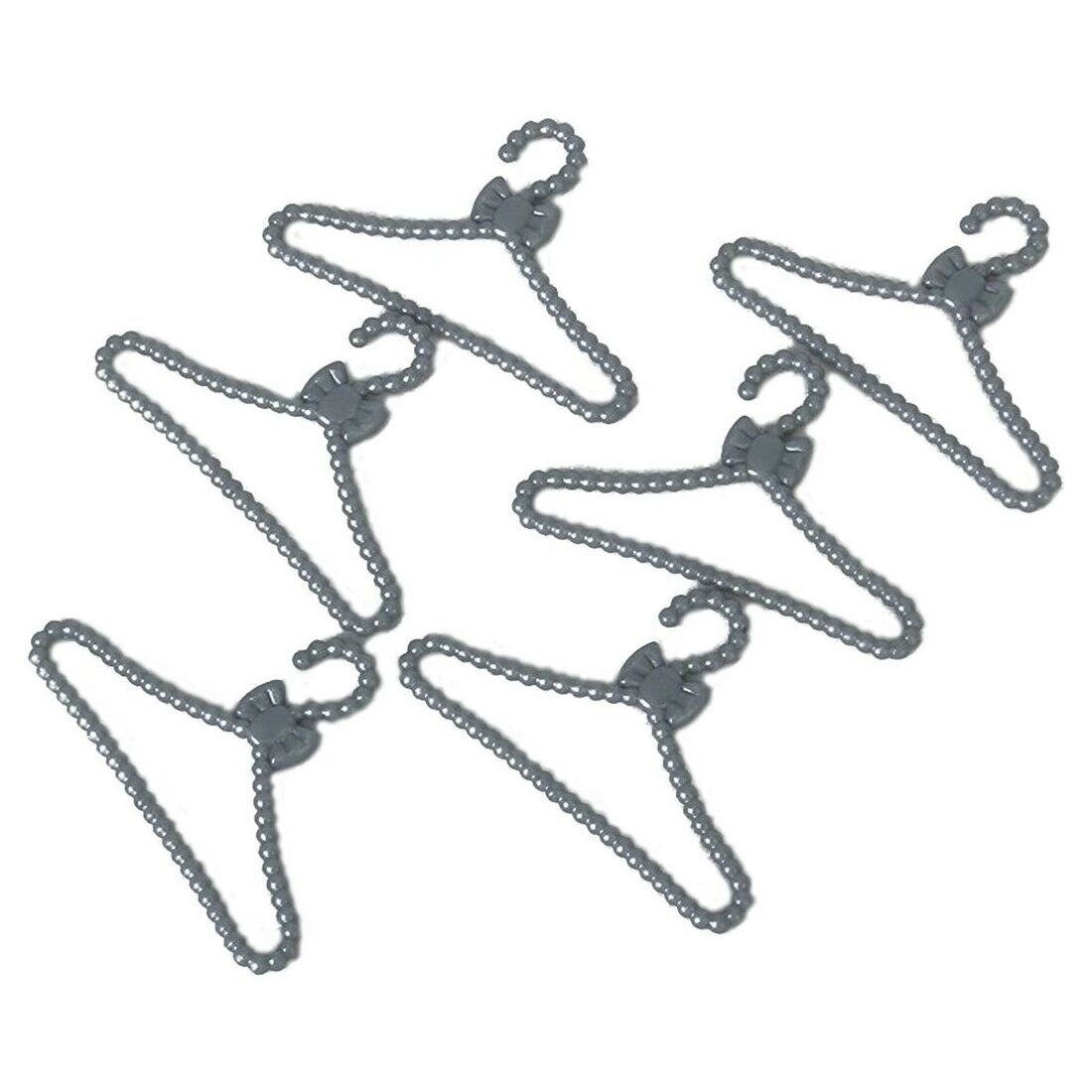 10pcs Doll House Mini Plastic Clothes Rack Coat Hanger for Doll Clothes Accessories