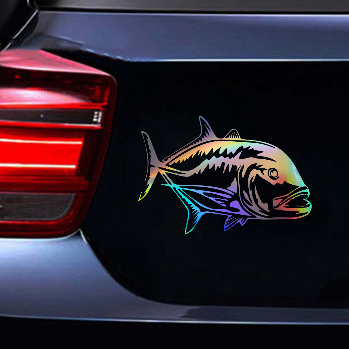 Hawaiian Fish Hawaii Vinyl Decal Car Auto Bumper Window Laptop Wall Laser Sticker Gift Die Cut Decals Laptop Window Glass