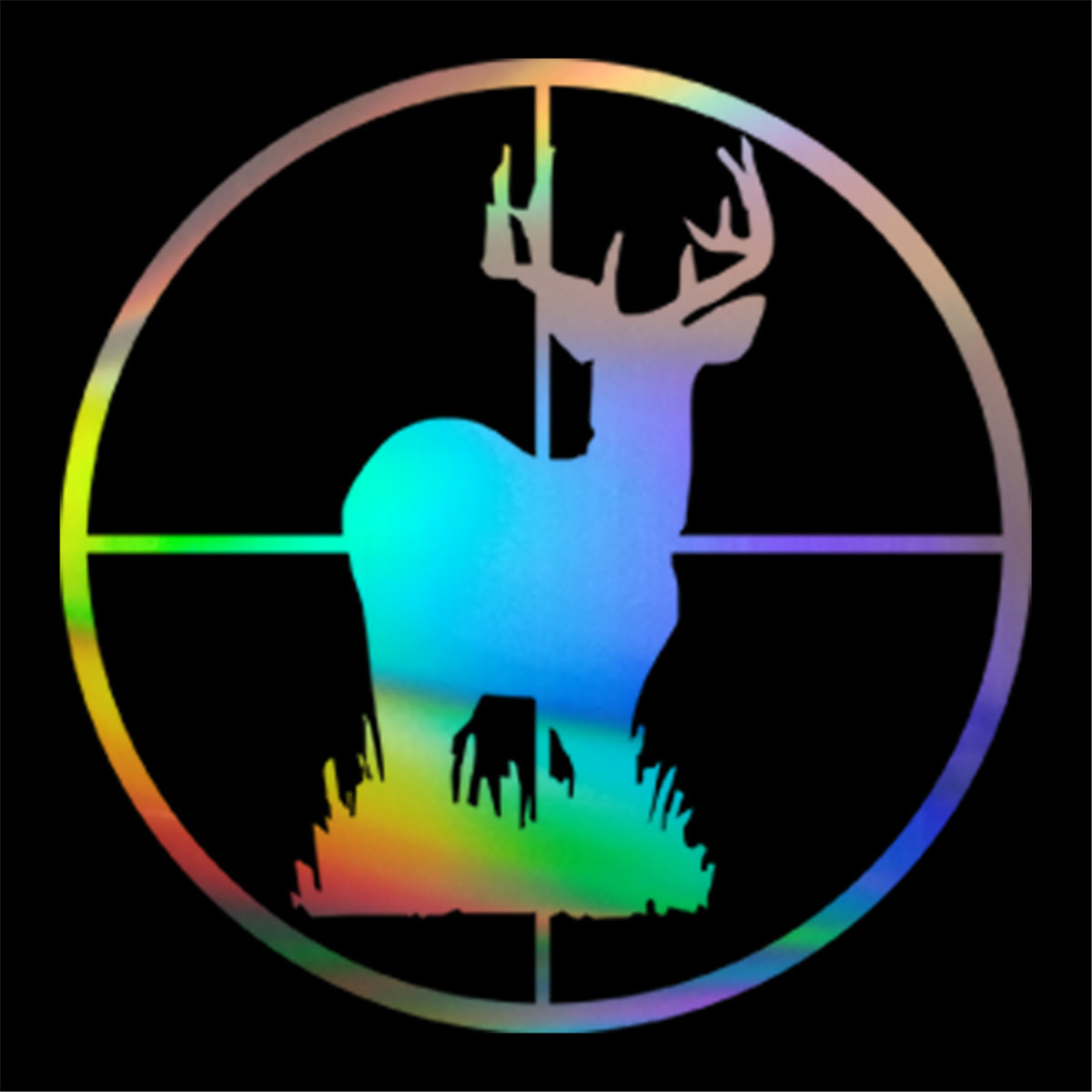 Shooting Deer Target Hunting Decal Car Window Wall Door Bumper Vinyl Sticker Gift Die Cut Decals Laptop window Glass