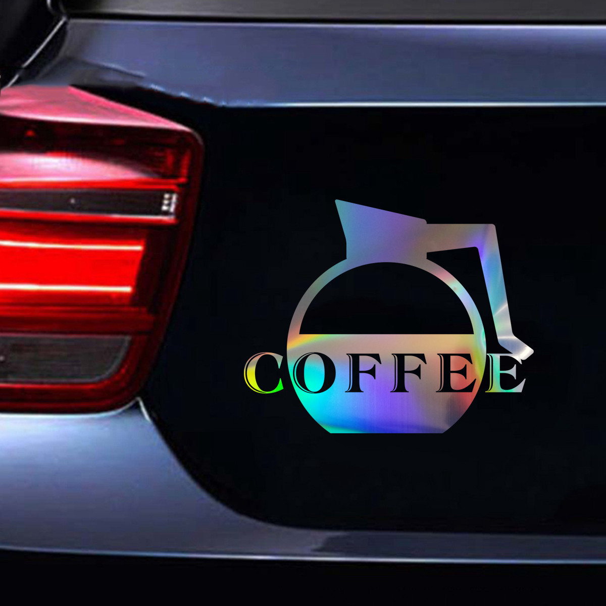 Cafe Coffee Pot Sticker Car Truck Window Door Bumper Kitchen Wall Vinyl Decal