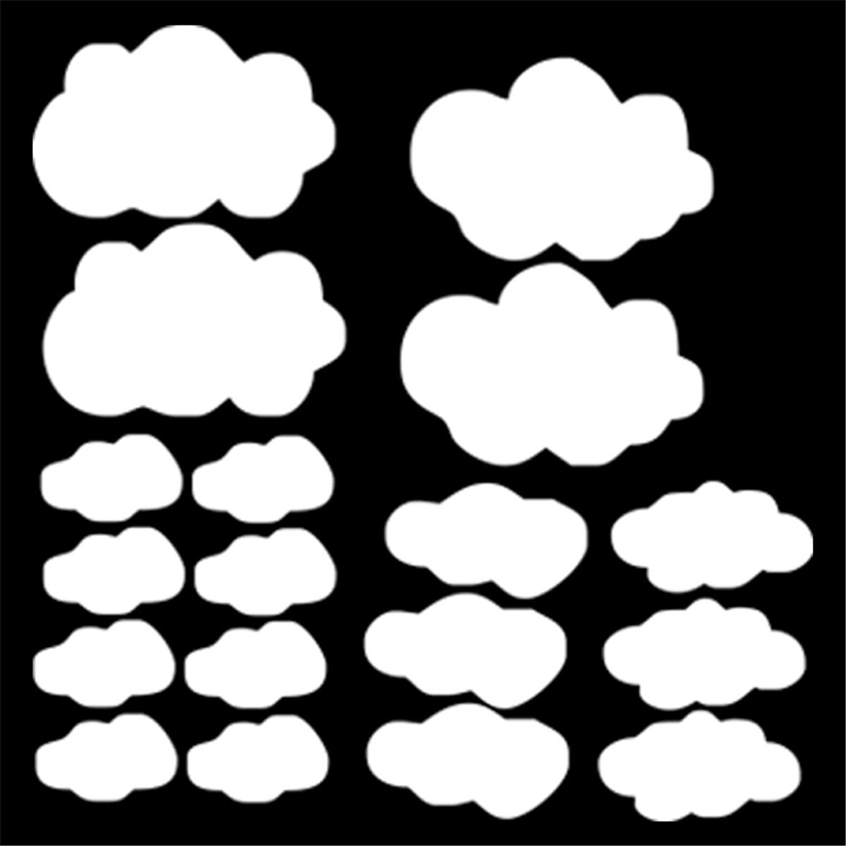 Clouds Funny Sticker Car Window Bumper Vinyl Decal Room Wall Decor Gift Die Cut Decals Laptop window Glass