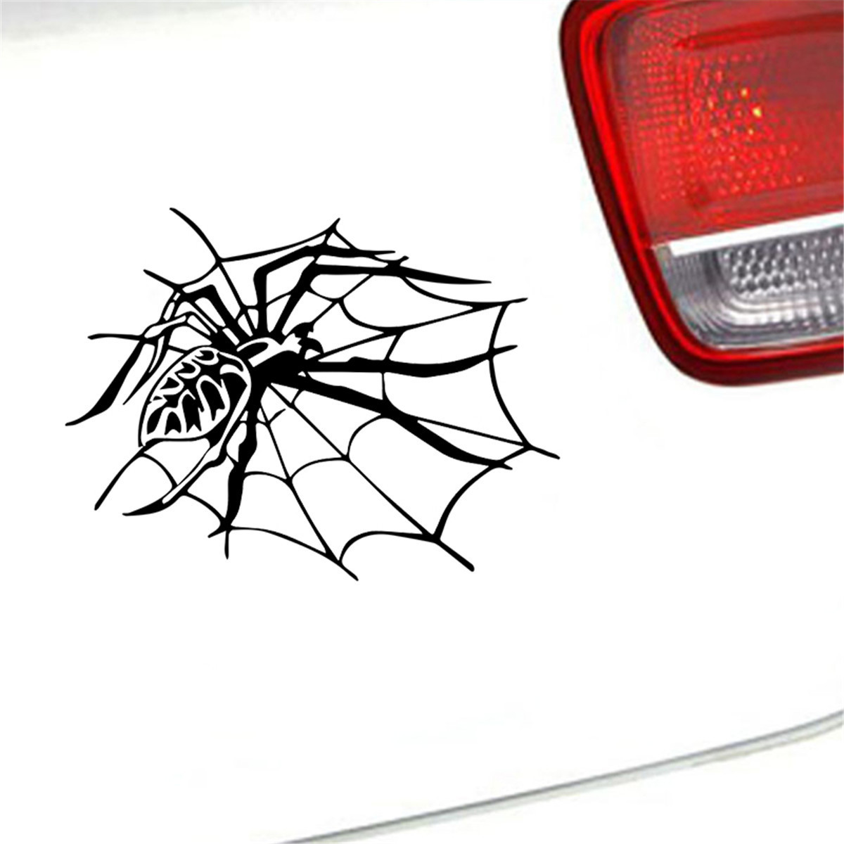 Spider Web Halloween Decal Car Truck Window Bumper Motorbike Wall Laser Sticker Gift Die Cut Decals Laptop Window Glass