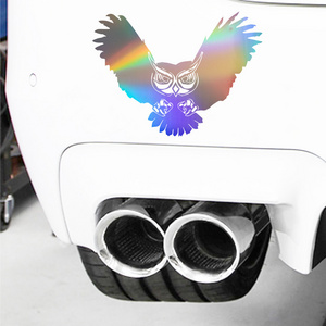 Animal Owl Car Window Wall Auto Truck Bumper Laptop Vinyl Decal Laser Sticker Decor Gift Die Cut Decals Laptop Window Glass