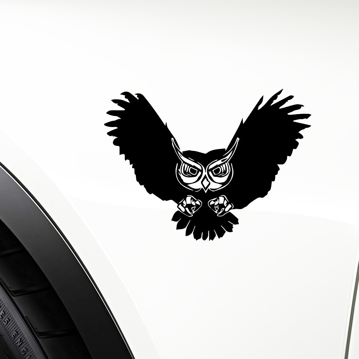 Animal Owl Car Window Wall Auto Truck Bumper Laptop Vinyl Decal Laser Sticker Decor Gift Die Cut Decals Laptop Window Glass