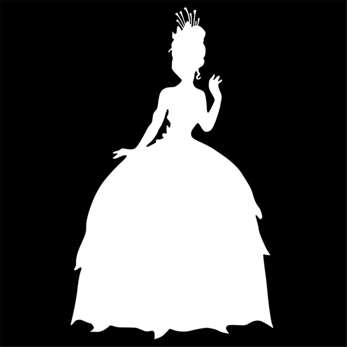 Princess Car Laser Sticker Motorcycle Laptop Window Vinyl Bike Wall Home Decal Gift Die Cut Decals Laptop Window Glass