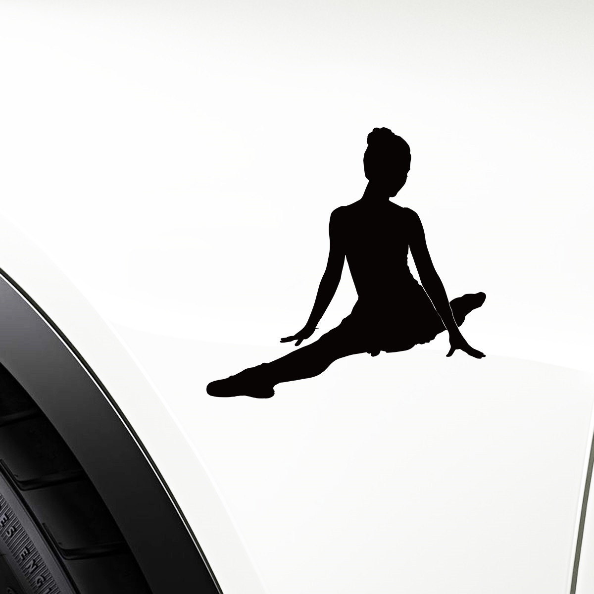 Ballet Dancer Ballerina Vinyl Art Decal Car Bumper Window Girl Wall Sticker Gift Die Cut Decals Laptop window Glass