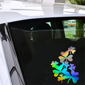 Love Heart-shaped Leaf Sticker Car Window Door Wall Bumper Laptop Vinyl Decal Gift Die Cut Decals Laptop window Glass