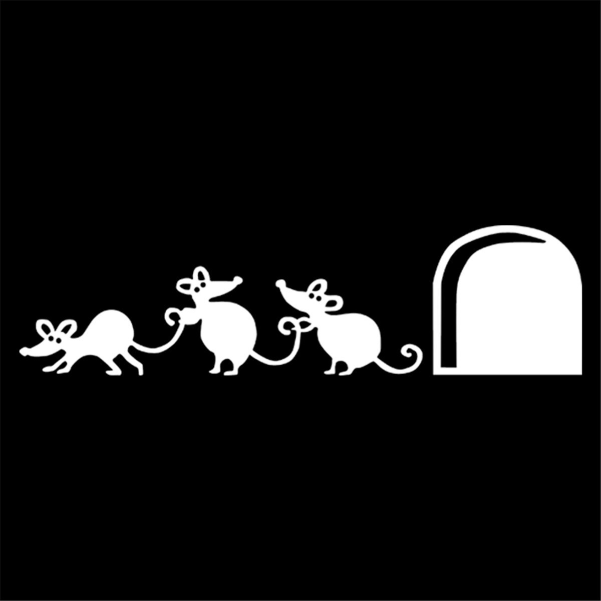 Funny Mouse Hole Wall Window Door Car Laser Sticker Laptop Truck Vinyl Decal Sticker Gift Die Cut Decals Latop Glass Sticker