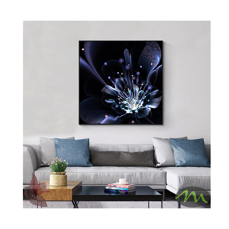 3D Abstract Butterfly and Flower Canvas Poster Art Print Wall Picture Home Decor Oil Painting on Canvas Posters and Prints Art P