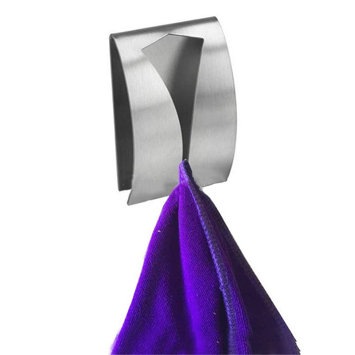 Stainless Steel Self Adhesive Towel Hook Wall Heavy Duty Bath Towel Wall Hook Mount Robe Coat Hangers For Bathroom