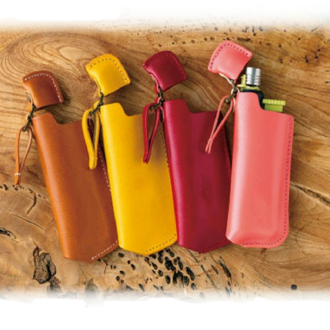 Outdoor Camping Portable Igniter Leather Case Lighter Protection PU Leather Cover Windproof Case