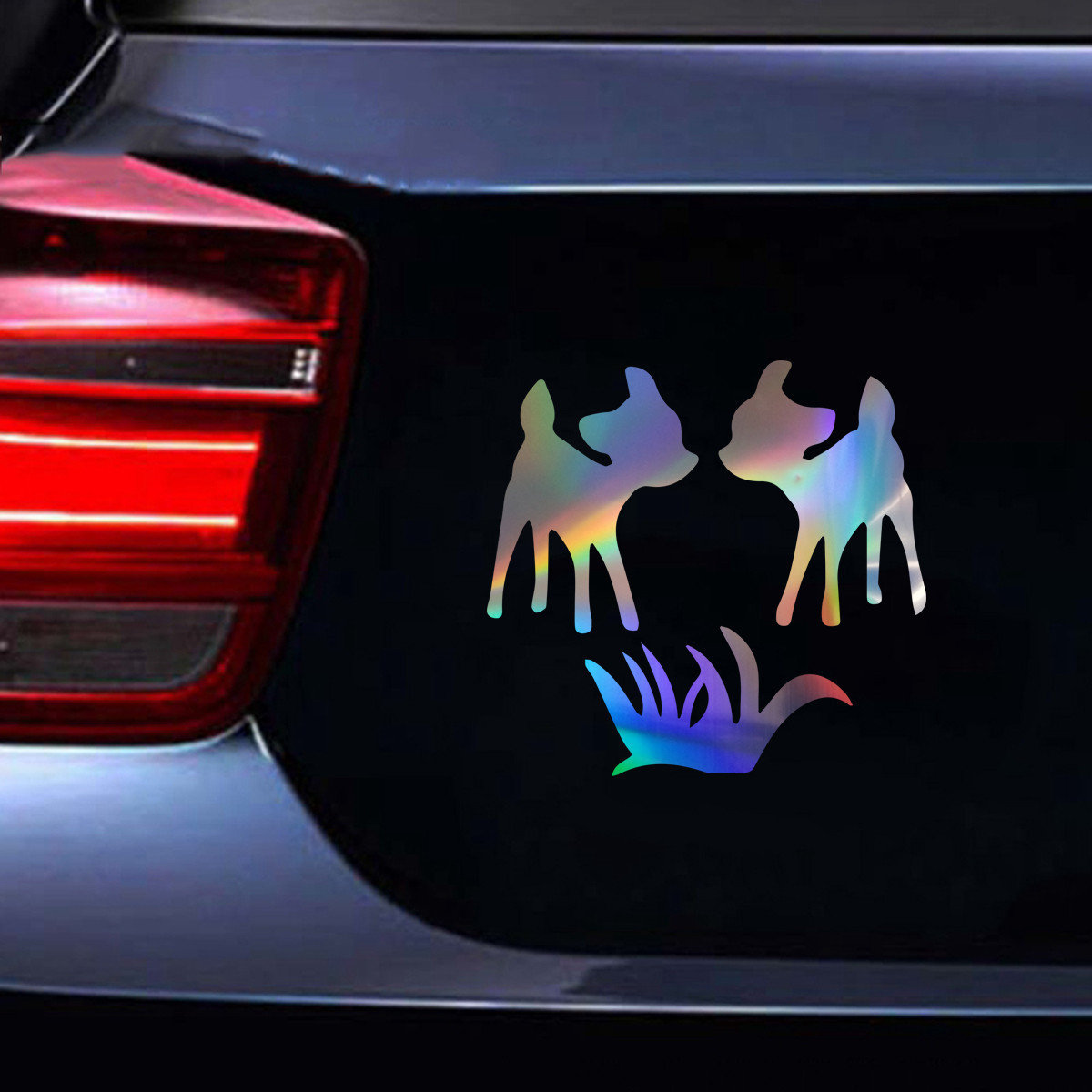 Fawn Deer Animals Vinyl Car Bumper Truck Window Wall Laptop Decal Laser Sticker Gift Die Cut Decals Laptop Window Glass