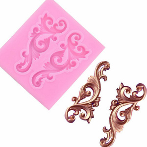 Relief Baroque Silicone Fondant Mould Vintage Cake Decor Border Sugar Paste Mold DIY Mould