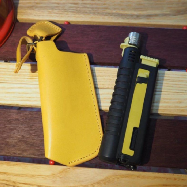 Outdoor Camping Portable Igniter Leather Case Lighter Protection PU Leather Cover Windproof Case