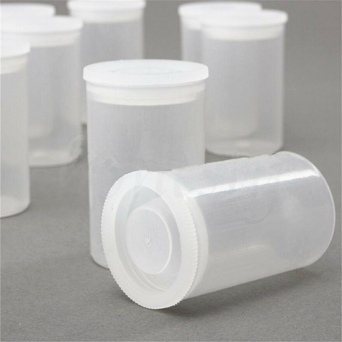 Plastic Empty Black White Bottle 35mm Camera Film Packaging Cans Canisters Containers Storage Box