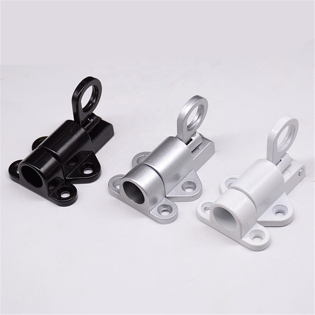 Door Latch Aluminium Alloy Sprung Attic Loft Ceiling Hatch Window Security Pull Ring Spring Lock Catch New