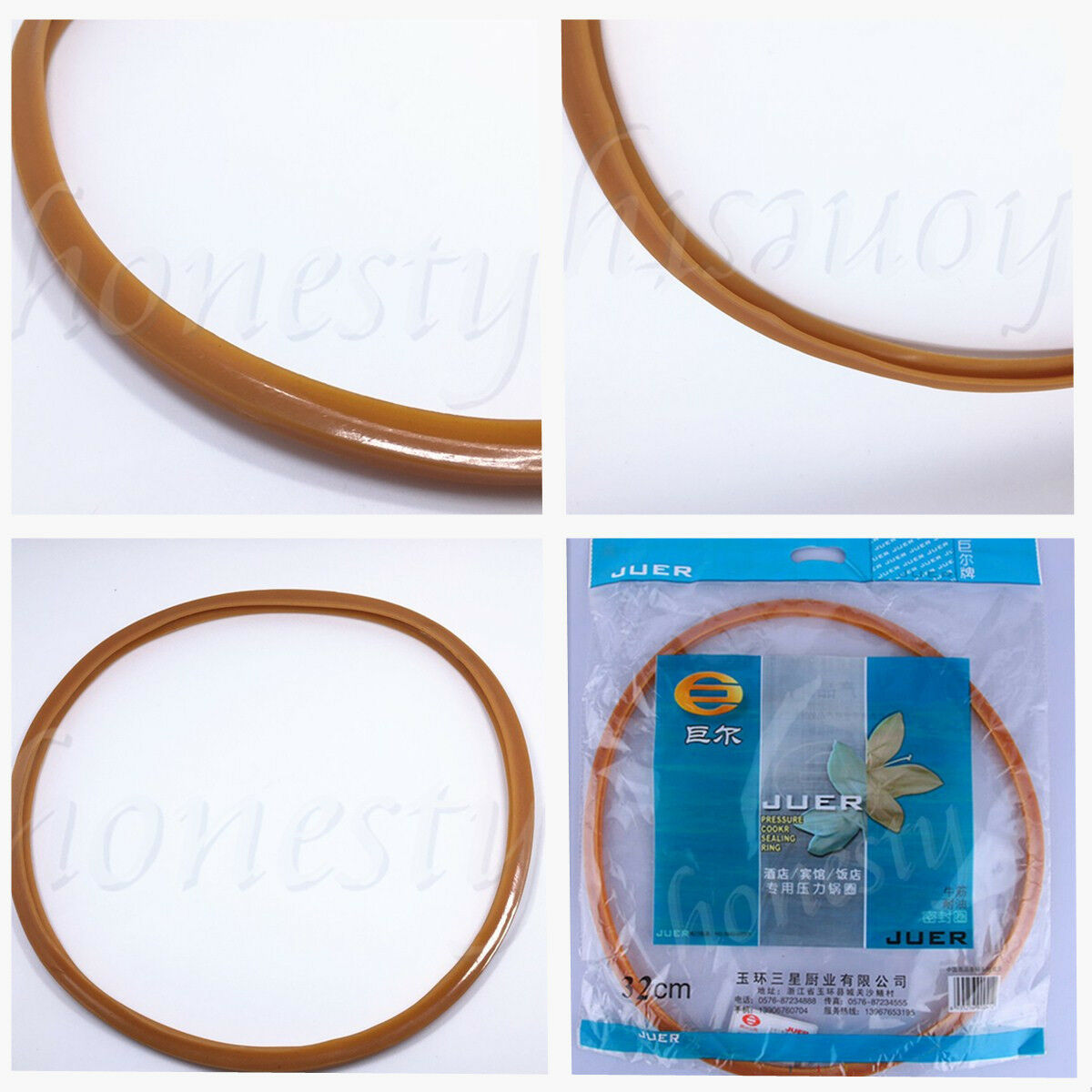 Replacement Silicone Rubber Orange Gasket Sealing Ring Home Power Pressure Cooker Accessories