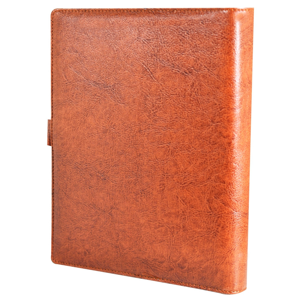 custom leather notebook diary with code lock