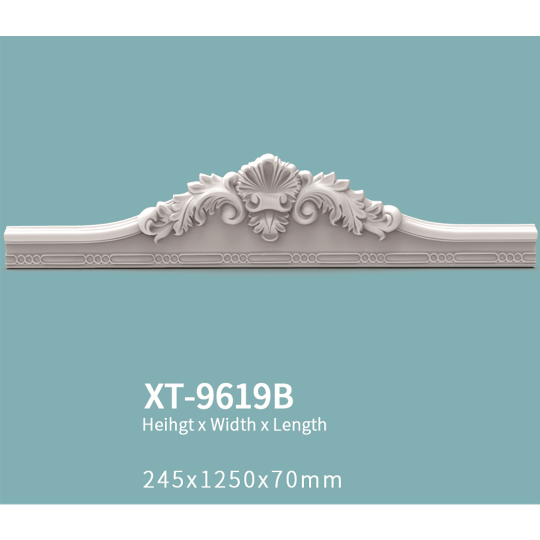 XT-9619B Hot Sell decorative door moulding Polyurethane window molding High quality door trim decor molding carved panel molding