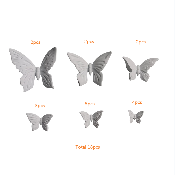 decoration pieces for home unique 3d butterfly wall sticker  aesthetic home decor