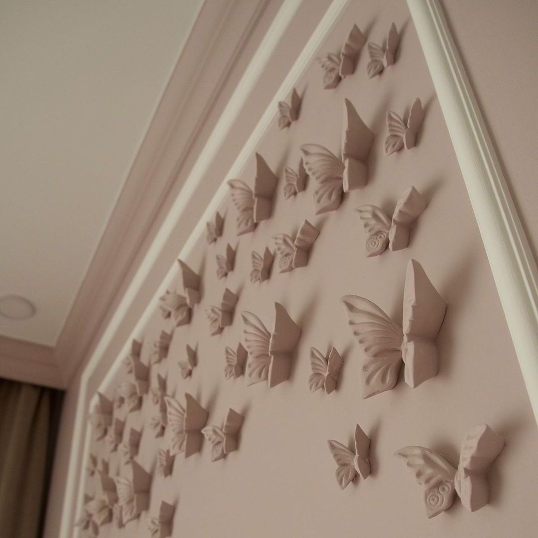 decoration pieces for home unique 3d butterfly wall sticker  aesthetic home decor