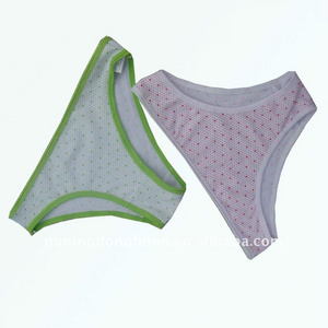 65% cotton 35% polyester ladies' panties thong