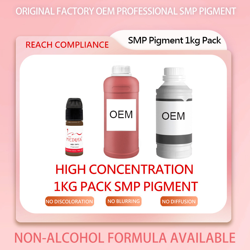 Factory Price SMP Pigments  Scalp Micropigmentation Micro Hair Tattoo Ink OEM Microblading Pmu Organic Pigment