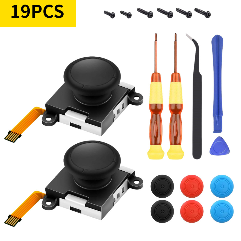 Hot Sale 16Pcs Analog 3D  Joystick Repairs kit Tools Parts Repair For Nintendo Switch