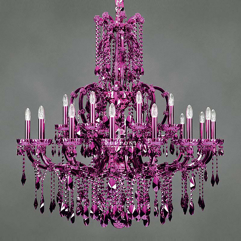 Modern Custom Black Large Pendant Crystal Lights For Hotel Stairs Farmhouse Luxury Maria Theresa Chandelier