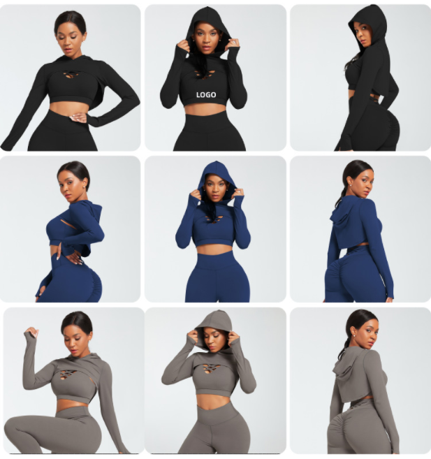 2024 S-XL New Trend fitness & yoga wear Arrival 3 pcs gym fitness sets Gym Wear Workout Clothing Active Yoga Wear Women Set