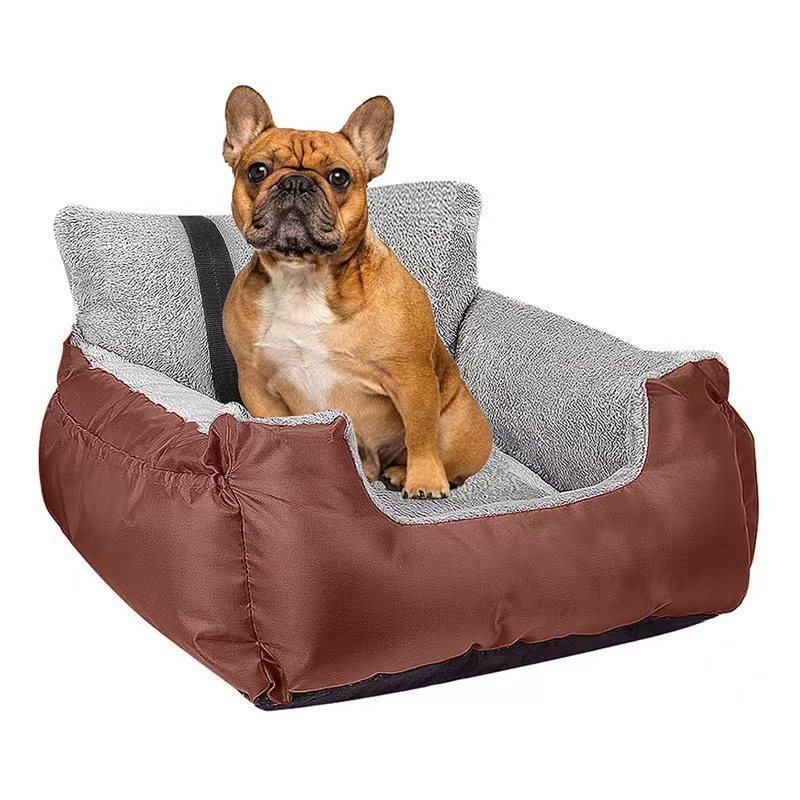 Wholesale New Products Multi Colors Cats Detachable And Washable Soft Dog Booster Seats Travel Dog Car Bed