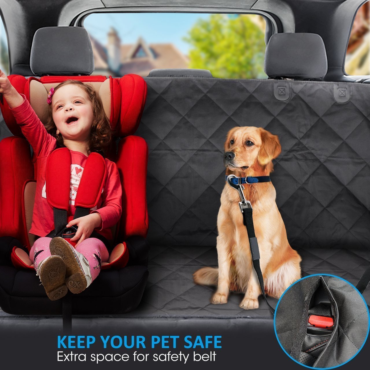 New Product Customization Simple Style Dog Car Seat Cover Nonslip Durable Soft Back Car Seat