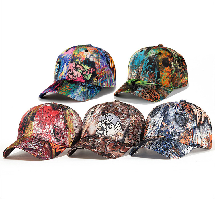 Graffiti Sublimation all over Printed Baseball Cap