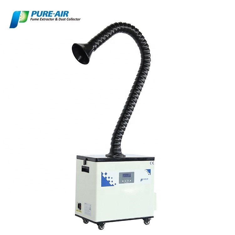 PURE-AIR 110V/220V Smoke Cleaner Knob Adjustment Fume Extractor Soldering  Smoke Absorber Air Purifier Machine