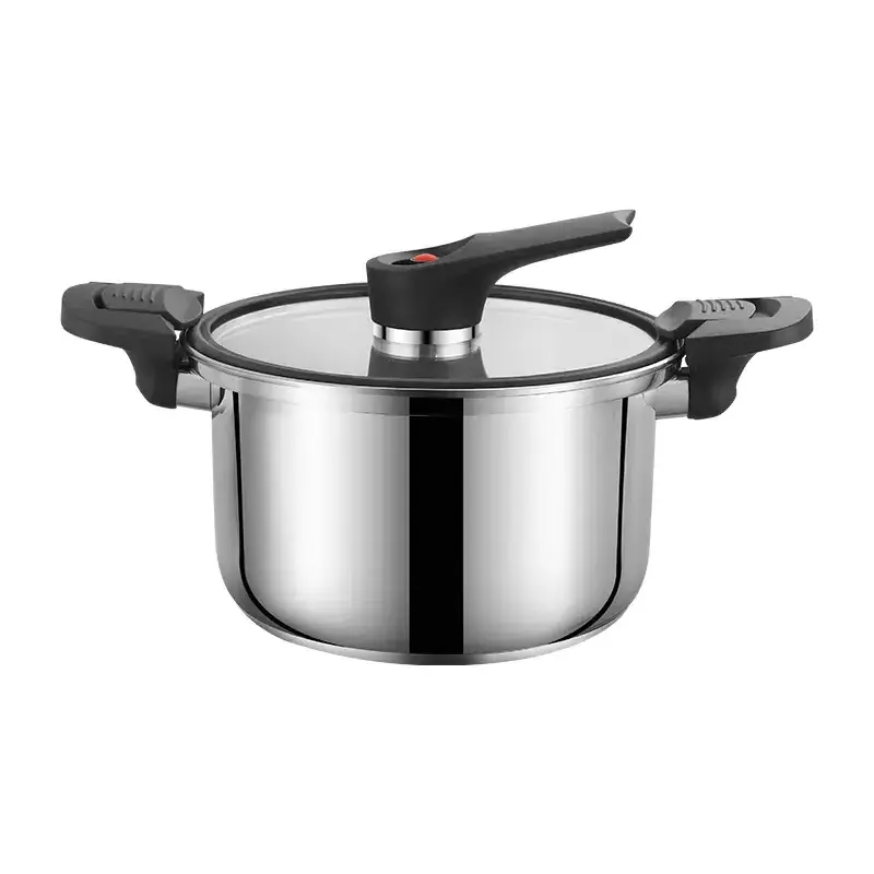 Tri-ply stainless steel 304 large capacity kitchen energy saving keep nutrition quick micro pressure cooker pot