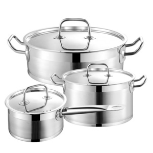 Factory Wholesale Ollas Presion Para Cocinar Freidoras De Cocina Acero Inoxidable Acer Inox Nonstick Cookware Sets Cooking Pot