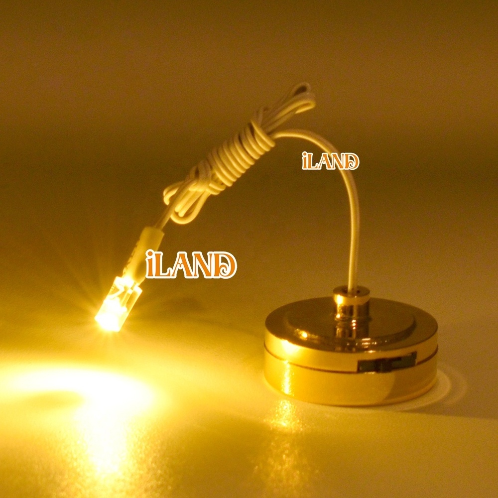 iLAND Dollhouse Mini Light Bulb With 1 Battery DIY Lamp For Doll House Accessories