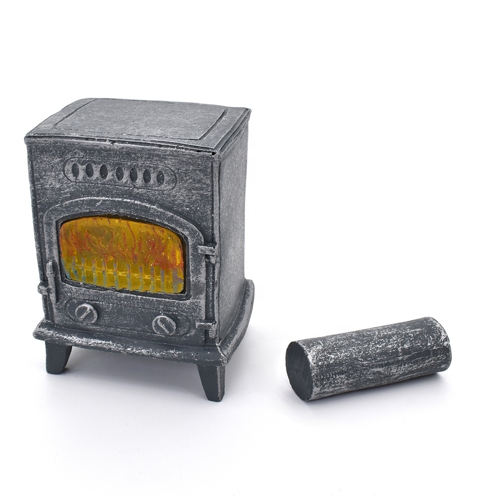 Dollhouse Miniature Furniture Mini Fireplace With Chimney For Doll House Accessories Simulation Model