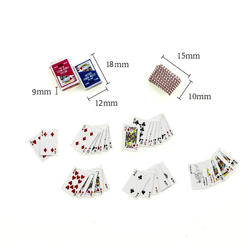 iland miniatures Doll house miniature Playing cards OB030B