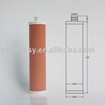 Water filter cartridge, water filter parts for water elements