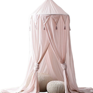 PLHMIA-Ins princess pretty baby bed canopy hanging dome kids mosquito netting for girls crib