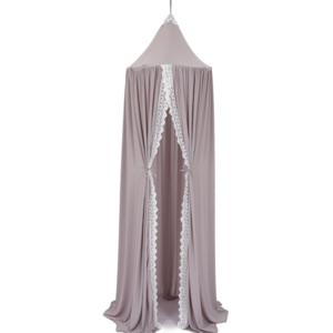 PLHAN  Good quality Chiffon  kids bed canopy hanging mosquito net with lace screennetting canopy curtain easy to sleep