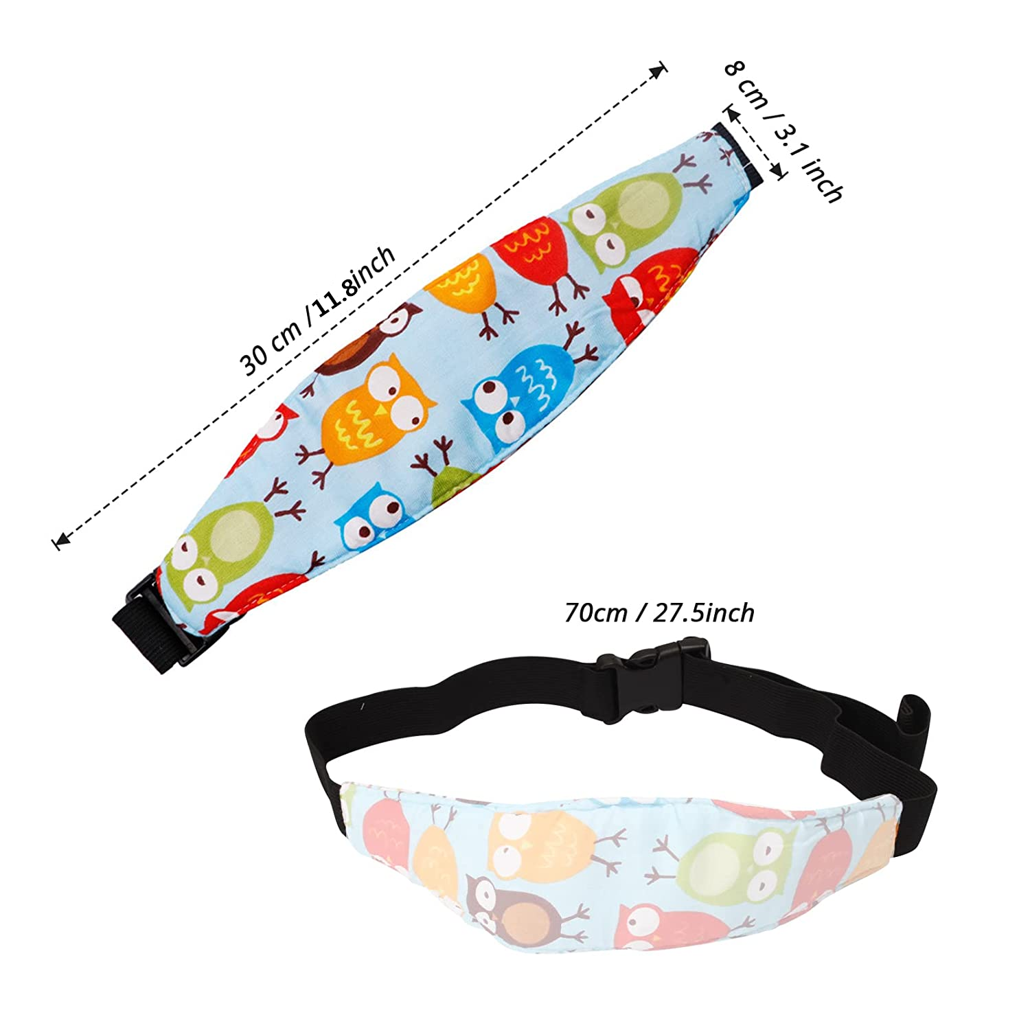 Baby Head Support for Car Seat Head Band Strap Headrest, Stroller Carseat Sleeping Baby Children Child Infant Carseat Head