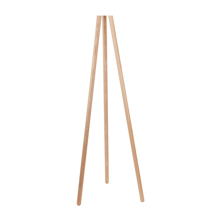 Tripod floor lamp with shelves